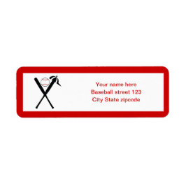 Baseball gekreuzte Fledermäuse und Kappe schwarz, 