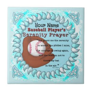 Baseball-Gelassenheitsgebet Fliese