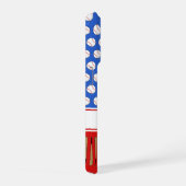 Baseball gemustert individuelle Name iPhone Hülle (Rechte Seite)