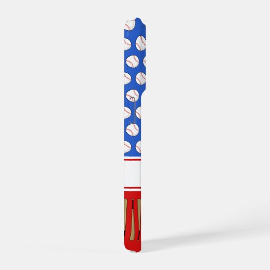 Baseball gemustert individuelle Name iPhone Hülle (Rechte Seite)