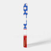 Baseball gemustert individuelle Name iPhone Hülle (Rechte Seite)