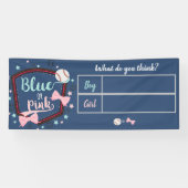 Baseball-Gender-Offenbarung Banner (Horizontal)