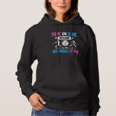 Baseball Gender Reveal Quote for a Baseball Fami Hoodie (Vorderseite)