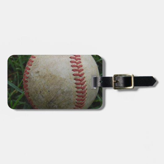 Baseball Gepäckanhänger (Vorderseite horizontal)