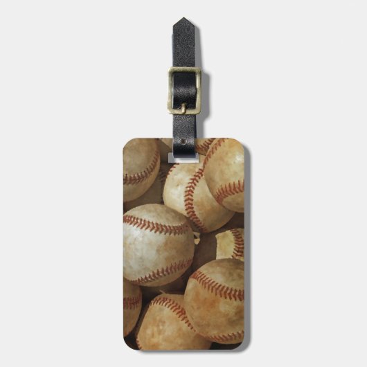 Baseball Gepäckanhänger (Vorderseite vertikal)