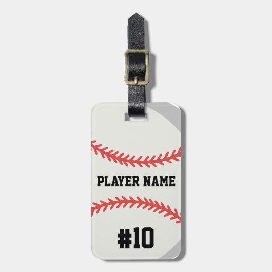 Baseball Gepäckanhänger (Vorderseite vertikal)