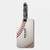Baseball Gepäckanhänger (Rückseite vertikal)