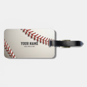 Baseball Gepäckanhänger (Rückseite horizontal)