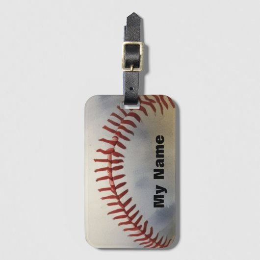 Baseball Gepäckanhänger (Vorderseite Vertikal)