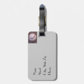 Baseball Gepäckanhänger (Rückseite vertikal)