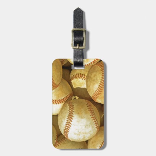 Baseball Gepäckanhänger (Vorderseite vertikal)