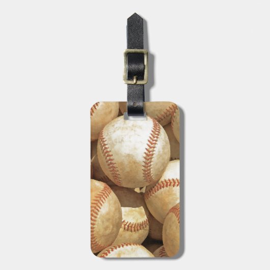 Baseball Gepäckanhänger (Vorderseite vertikal)