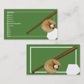 Baseball - Geschäft Visitenkarte (Vorne/Hinten)