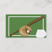 Baseball - Geschäft Visitenkarte (Rückseite)