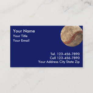 Baseball-Geschäftskarte Visitenkarte