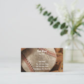 Baseball-Geschäftskarten Visitenkarte (Stehend Vorderseite)