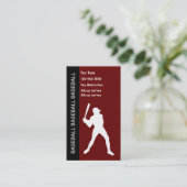 Baseball-Geschäftskarten Visitenkarte (Stehend Vorderseite)