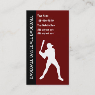 Baseball-Geschäftskarten Visitenkarte