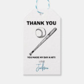 Baseball-Geschenk-Tag, Danke, Tags Geschenkanhänger (Vorderseite)