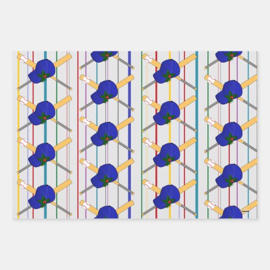 Baseball-Geschenk Wrap HAMbyWG Geschenkpapier Set (Vorderseite 3)