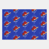 Baseball-Geschenk Wrap HAMbyWG Geschenkpapier Set (Vorderseite)