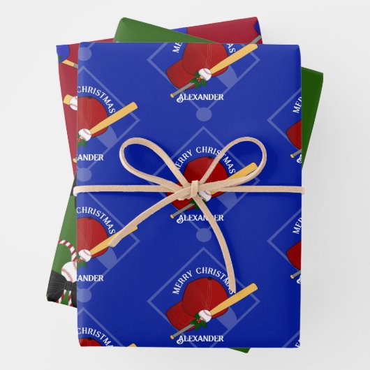 Baseball-Geschenk Wrap HAMbyWG Geschenkpapier Set (Beispiel)
