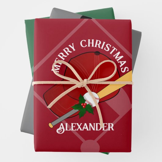 Baseball-Geschenk Wrap HAMbyWG Geschenkpapier Set (Beispiel)