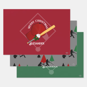 Baseball-Geschenk Wrap HAMbyWG Geschenkpapier Set