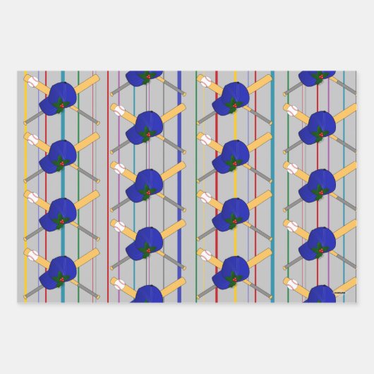 Baseball-Geschenk Wrap HAMbyWG Geschenkpapier Set (Vorderseite 3)