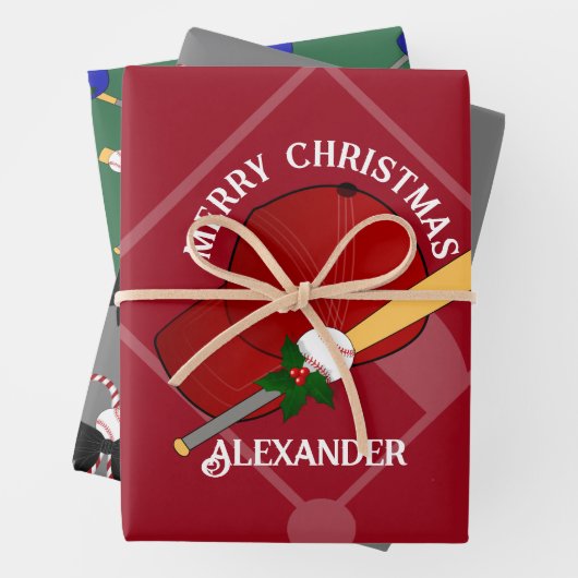 Baseball-Geschenk Wrap HAMbyWG Geschenkpapier Set (Beispiel)