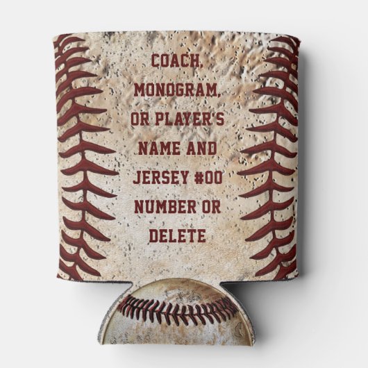 Baseball Geschenke für Spieler und Trainer, Baseba Dosenkühler (Rückseite)