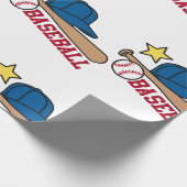 Baseball Geschenkpapier (Ecke)