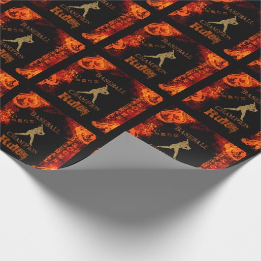 Baseball Geschenkpapier (Ecke)