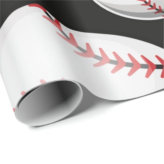 Baseball Geschenkpapier (Rolleneckpunkt)