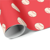 Baseball Geschenkpapier (Rolleneckpunkt)