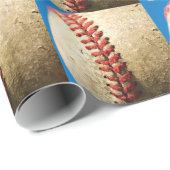 Baseball Geschenkpapier (Rolleneckpunkt)