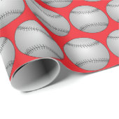 Baseball Geschenkpapier (Rolleneckpunkt)