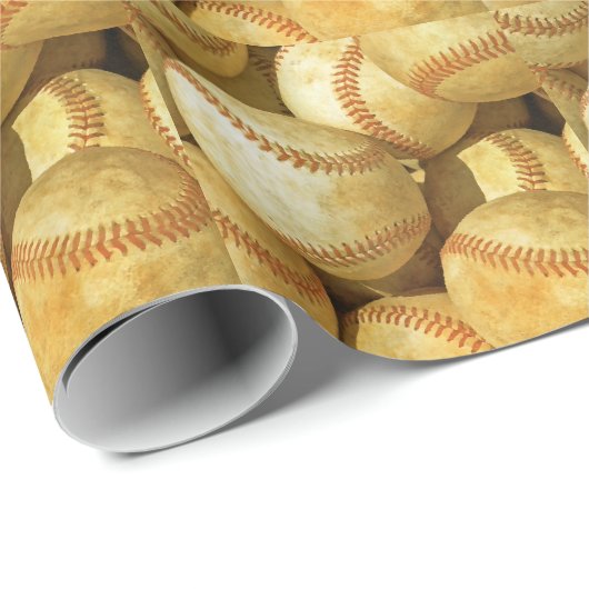Baseball-Geschenkpapier Geschenkpapier (Rolleneckpunkt)