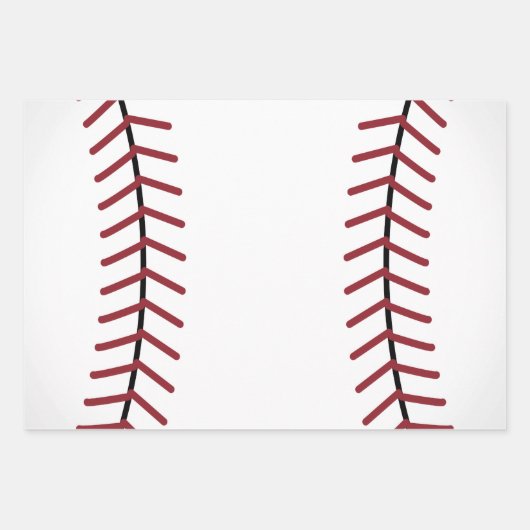 Baseball-Geschenkpapier Geschenkpapier Set (Vorderseite)