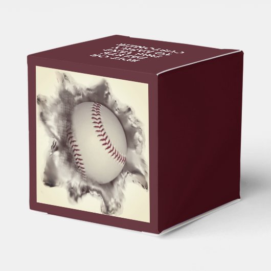 Baseball Geschenkschachtel (Rückseite)
