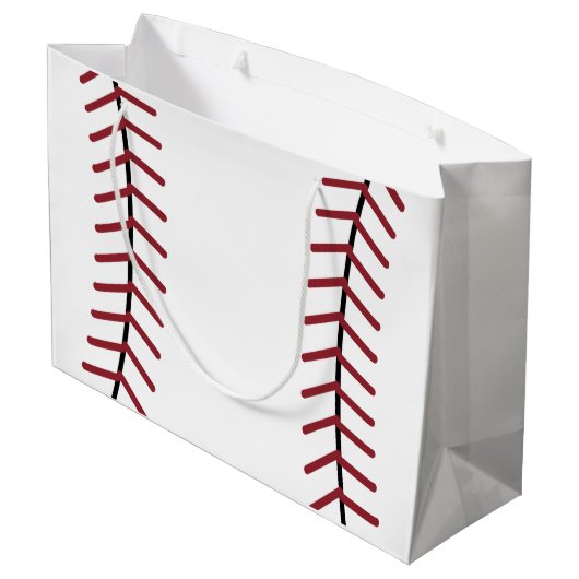 Baseball-Geschenktasche Große Geschenktüte (Rückseite Schrägansicht)