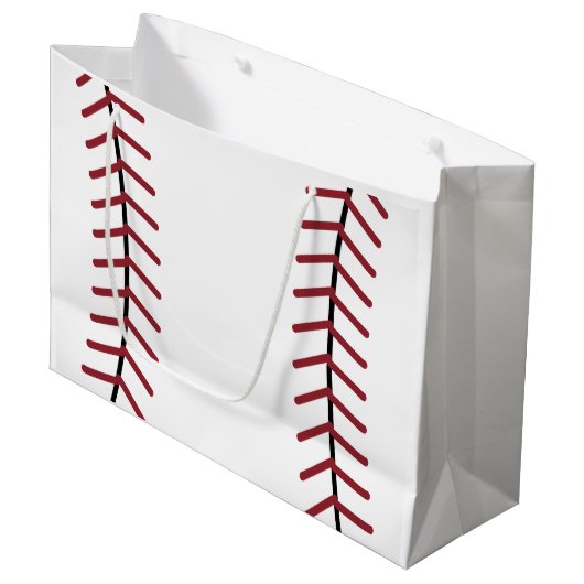 Baseball-Geschenktasche Große Geschenktüte (Vorderseite Schrägansicht)