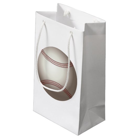 Baseball-Geschenktasche Kleine Geschenktüte (Rückseite Schrägansicht)