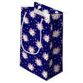 Baseball-Geschenktasche Kleine Geschenktüte (Rückseite Schrägansicht)