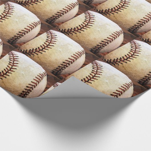 Baseball-Geschenkwrap Geschenkpapier (Ecke)
