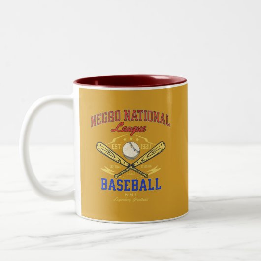 Baseball-Geschichte der Negro National League Zweifarbige Tasse (Links)