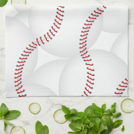 Baseball Geschirrtuch (Gefaltet)