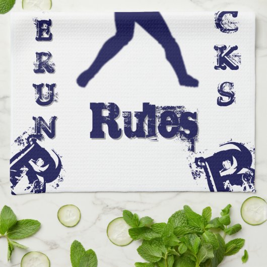 Baseball Geschirrtuch (Gefaltet)