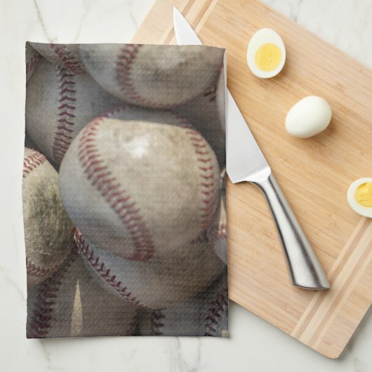 Baseball Geschirrtuch (Viertel Falte)