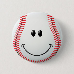 Baseball-Gesicht Button